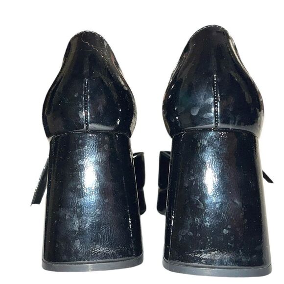 Wild fable black faux patten leather platform chunky re vamped heels!!! - Picture 11 of 11